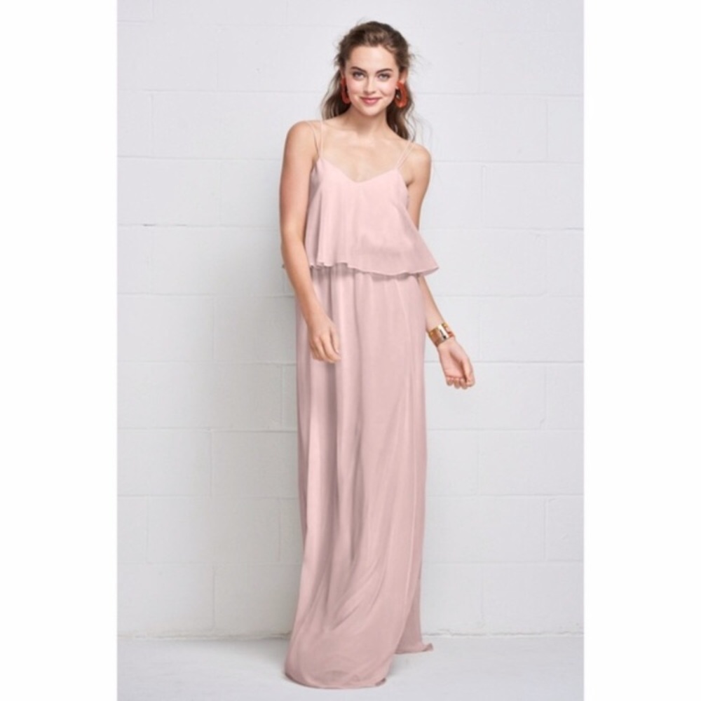 NWT Wtoo Inna Chiffon A-Line Flowy Top Dress Shell Pink 10
